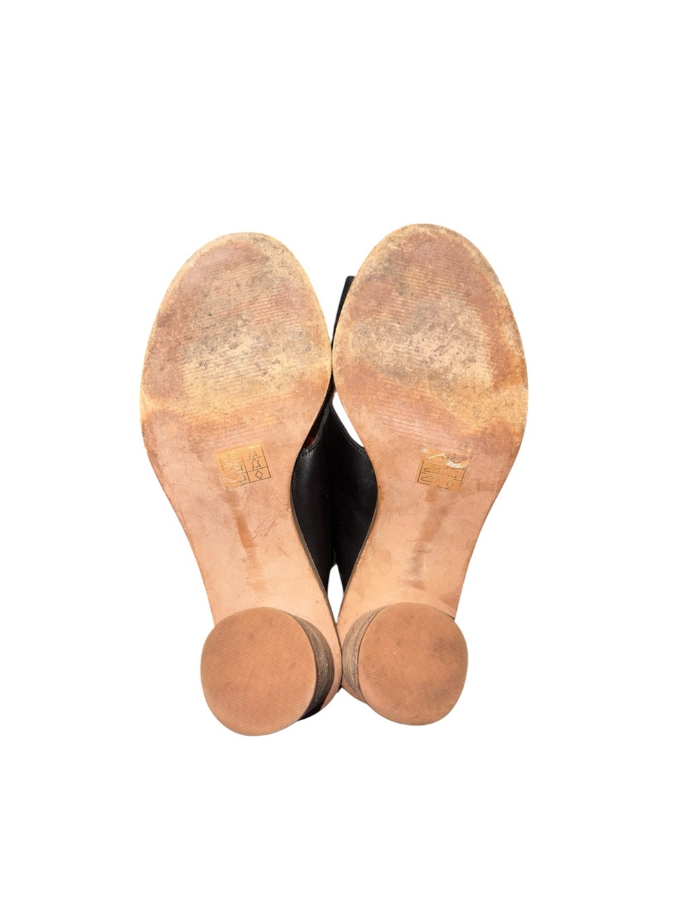 Madewell The Ruthie Crisscross Sandal In Leather True Black Block Heel Size 9 - Picture 12 of 12